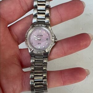 Citizen Eco-Drive Silver Watch with Pink Dial